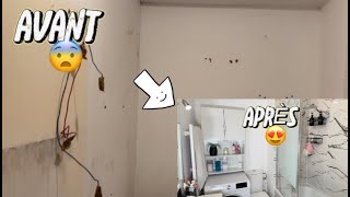 VLOG  NOUS AVONS TRANSFORMER NOTRE SALLE DE BAIN [upl. by Wardieu]