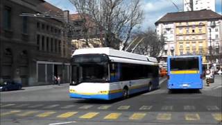 Trolleybus de La ChauxdeFond [upl. by Hallimaj]