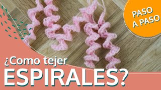 ¿Como tejer espirales  Formas básicas  Guía de crochet paso a paso [upl. by Faso]