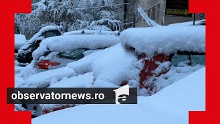 România lovită de un al doilea val de ninsori ploi şi viscol de joi seara Cele mai afectate zone [upl. by Agata491]