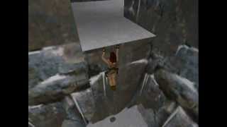 Tomb Raider 1 PC DOS  3Dfx Level 1 Caves [upl. by Rumpf]