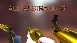 TF2 All Class Australiums Showcase [upl. by Lauren]