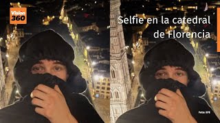 Un influencer sube a la catedral de Florencia para hacerse un selfi Video EFE [upl. by Ainegul]