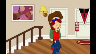 Caillou cuts his dads hair and gets grounded [upl. by Knudson]