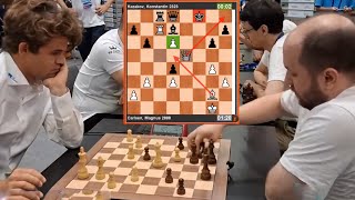 🎦 Magnus Carlsen Plays 1b3 against an IM  World Team Blitz 2024 [upl. by Spiegleman]