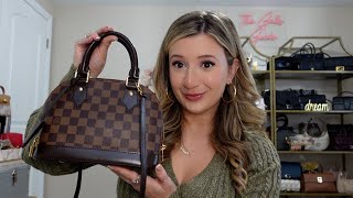 Louis Vuitton Damier Ebene Alma BB Full Handbag Review after 5 years [upl. by Naitsabes311]