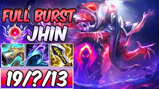 FULL BURST ONESHOT JHIN DARK HARVEST  65000 DAMAGE  New Build amp Runes  League of Legends [upl. by Itsrejk903]