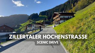 Zillertaler Höhenstraße  Scary steep road  4k HDR Dolby Vision  2029m  Tirol Austria [upl. by Lucine]