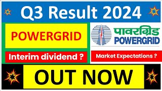 POWER GRID Q3 results 2024  POWER GRID results today  POWER GRID Share News  POWER GRID Share [upl. by Dallas]