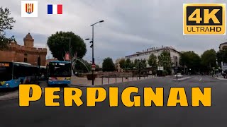 Perpignan France 4k Pyrénées OrientalesDriving French region [upl. by Anirehtak418]