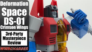 Transformers Masterpiece Review Deformation Space DS01 Crimson Wings Starscream [upl. by Darda]