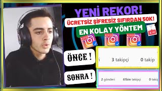 SIFIRDAN HESABA 1 DAKİKADA 50000 TAKİPÇİ KASMA  ŞİFRESİZ BEDAVA İNSTAGRAM TAKİPÇİ HİLESİ 2022 [upl. by Kcirddehs]