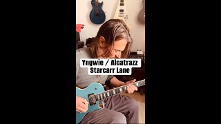 Alcatrazz  Starcarr Lane Yngwie Malmsteen guitar solo cover alcatrazzofficial [upl. by Braca]