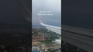 Landing at Mactan Cebu International Airport from Bangkok Thailand mactancebuinternationalairport [upl. by Saied]