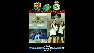 💙HALA MADRID💙 VS 🤍VISCA 🥰 BARCA🤍 shorts halamadrid viscabarsa [upl. by Donaldson]