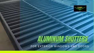 The Popular Exterior Aluminum Shutters for Windows and Doors [upl. by Anairam578]