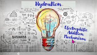 7AlkeneHydration of Alkene  Electrophilic Addition no rearrangement [upl. by Mori]