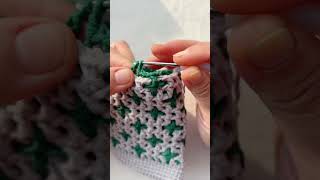 Steric pattern  easy to learn crochetpatterns crochet stitch [upl. by Neitsirk]