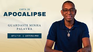 945 Guardaste minha palavra Ap 3 713 I Plano de Leitura I Diário Espiritual [upl. by Hnoj]