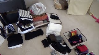 KonMari Method  DECLUTTERING Clothing Accessories [upl. by Adlen]