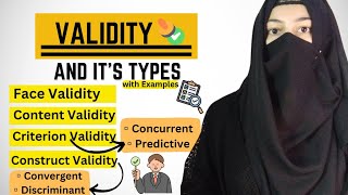 What is Validity in Research Types of ValidityFaceContentCriterionConstruct Validity [upl. by Hachman]