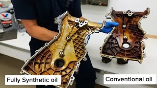 Engine Test Fully Synthetic Oil vs Conventional Oil after 926000 KMS ODO [upl. by Selokcin]