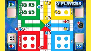 Ludo Game in 4 Players  Ludo King 4 Players  Ludo Game  Ludo Gameplay  412 [upl. by Nnyltak]