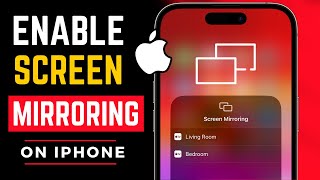 How To Turn On Screen Mirroring On iPhone  iOS 18 [upl. by Terrel268]