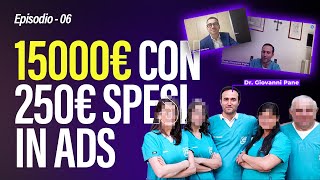 15000€ con SOLI 250€ di spesa pubblicitaria  Video Testimonianza Studio Dentistico Pane [upl. by Couchman]