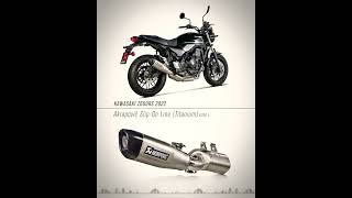 Kawasaki Z650RS 2022 akrapovic exhaust sound kawasaki [upl. by Nastassia821]