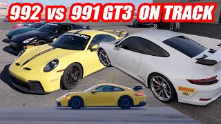 991 GT3 vs 992 GT3  Enthusiast Review on Track at Dream Racing [upl. by Gilbertson]