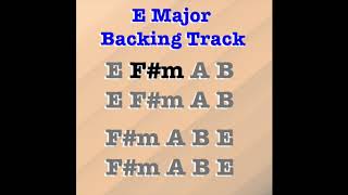 E Major Backing Track 120 BPM  EMajor 120BPM BackingTrack  Jam Track Rhythm Guitar [upl. by Saul]