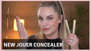 NEW JOUER COSMETICS Essential High Coverage Concealer  2 day wear TEST [upl. by Riana234]