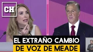 MOMENTO exacto del extraño cambio de voz de MEADE en el Debate Presidencial  Carlos Chavira [upl. by Chally501]