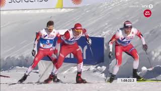 Sjur Røthe WINS MENs SKIATHLON in Seefeld after WILD finish [upl. by Comstock]