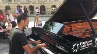 Nuvole Bianche Ludovico Einaudi Piano Cover by Rafael Montalvo Pianos en la calle Toledo 2017 [upl. by Pravit]