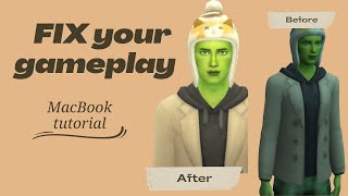 Watch this if you play The Sims 4 on a MAC  fix your blurry sims QUICK and EASY tutorial Sky Sims [upl. by Eerahs]