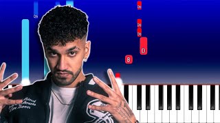 Finesse  Gelosa ft Shiva Guè amp Sfera Ebbasta Piano Tutorial [upl. by Eberto]