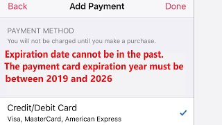 How to Fix Expiration Dates Cannot be in the Past  Apple  Expiration date mmyy Netfilx [upl. by Boucher]