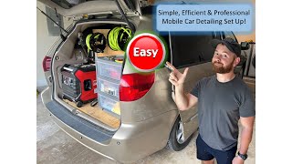 Mobile Detailing Setup  Van Simple [upl. by Dlarrej]