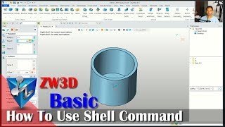 ZW3D How To Use Shell Command [upl. by Atined177]