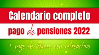 Calendario de pagos ISSSTE 2022  Pensión de febrero con retroactivo [upl. by Ellehcal511]