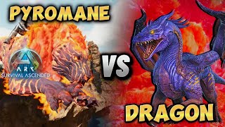 Pyromane Vs Dragon Boss Solo Ark Survival Ascended Island Boss Fight New Dragon Boss SLAYER [upl. by Terryn]