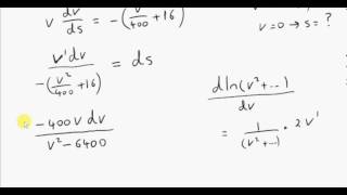 Differential Equations  Motion Examples 2013 2011 HL [upl. by Modesty]