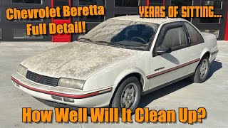 This 1989 Chevrolet Beretta GT Sat for Over a DECADELets See How Well It Cleans Up [upl. by Acinelav]