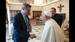 Markus Söder beim Papst [upl. by Llevron216]