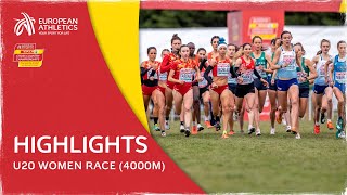 Highlights U20 Women  SPAR European Cross Country Championships Piemonte 2022 [upl. by Beeson]