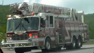 Throop Hose Co 3 Rescue 27 amp Wilson Fire Co Ladder 20 Responding [upl. by Guendolen]