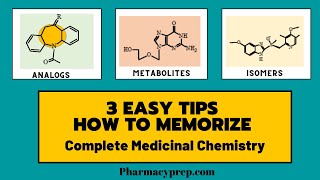 How to memorize complete medicinal chemistry pharmaceutical chemistry 3 Easy Tips [upl. by Irvin]