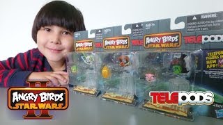 Angry Birds Star Wars II Telepods  6 Figures [upl. by Sibbie]